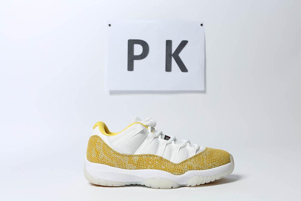 PK GOD Jordan 11 Retro Low Tour Yellow Snakeskin RETAIL MATERIALS READY TO SHIP